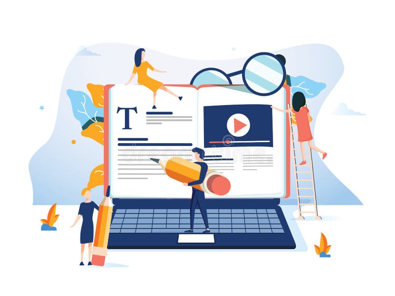 Concept Professional Training, Education, Video Tutorial For Web Page, Banner, Presentation, Social Media Stock Illustration - Illustration of concept, icon: 133037023