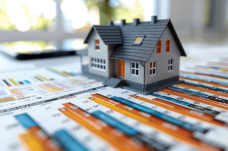 Concept Real Estate property investments or REIT, copy space royalty free stock photos