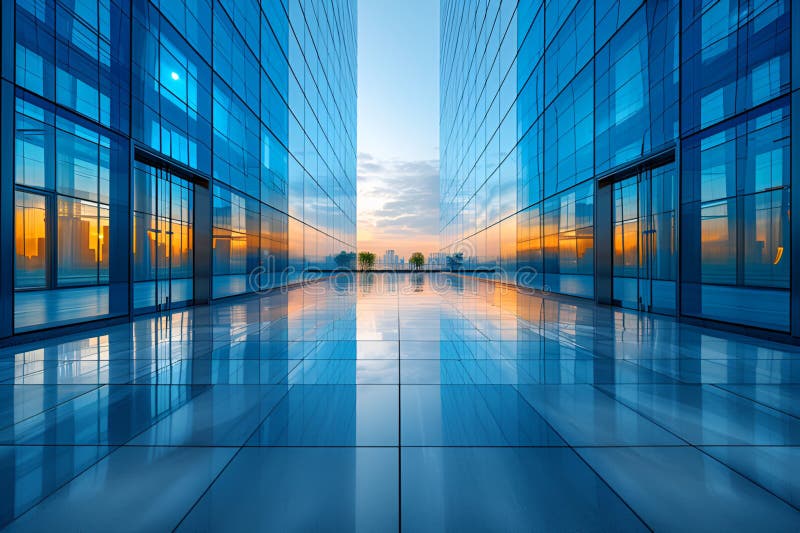 Concept Real Estate property investments or REIT. Copy space royalty free illustration