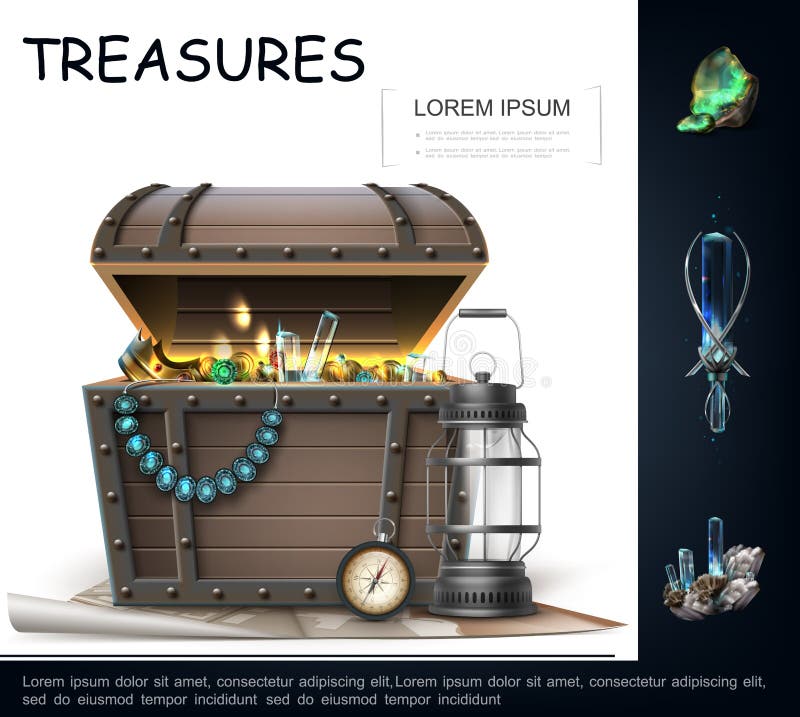 Concept realist de comori maritime royalty free illustration