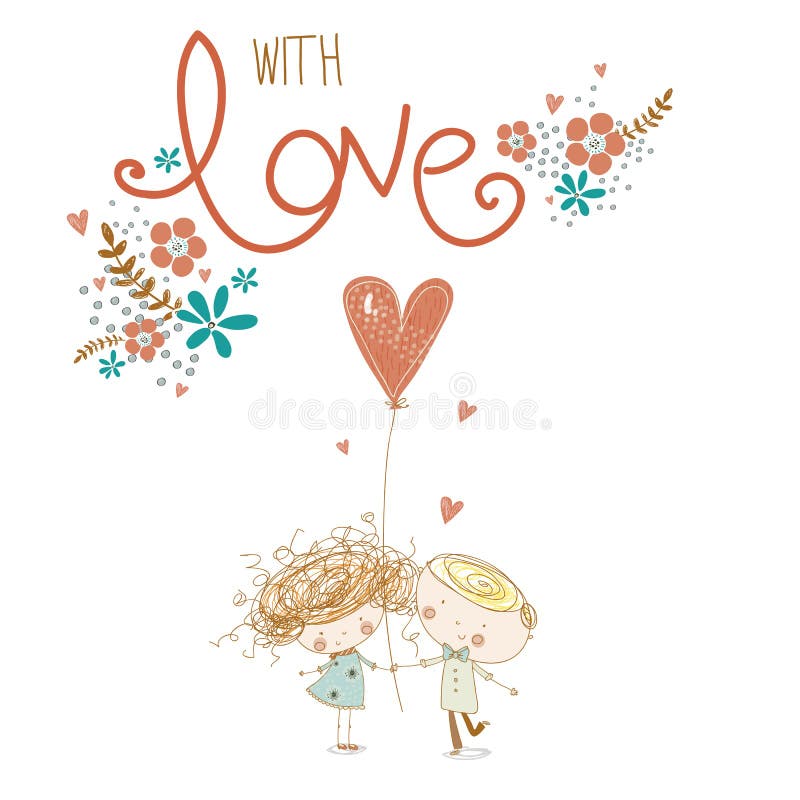 Concept romantique Garçon et fille affectueux avec le coeur rouge Aimez les couples Illustration de vecteur illustration de vecteur Concept romantique Garçon et fille affectueux avec le coeur rouge Aimez les couples Illustration de vecteur illustration de vecteur