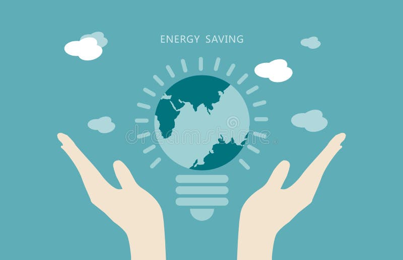 Concept saveing d'énergie illustration stock Concept saveing d'énergie illustration stock