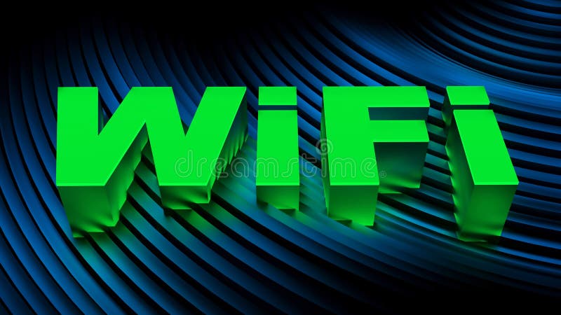 Concept semnal wifi stock illustration