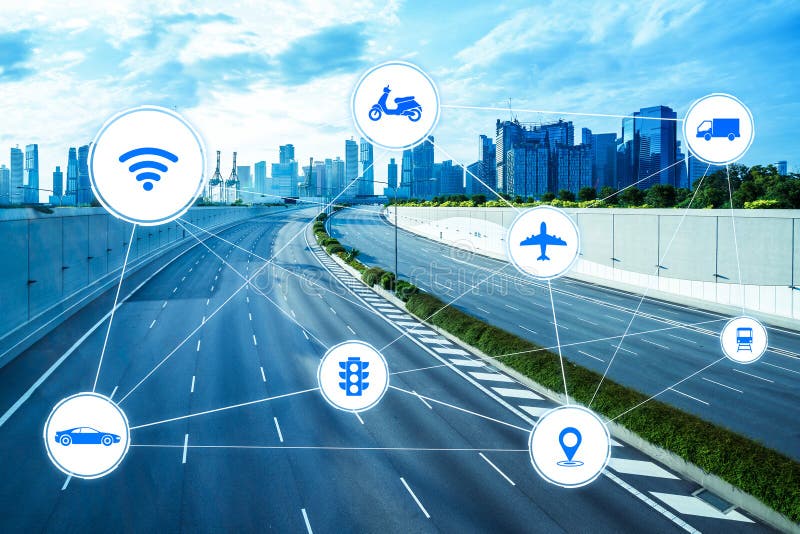 Concept Smart Technologies De Transport Pour Le Futur Trafic De