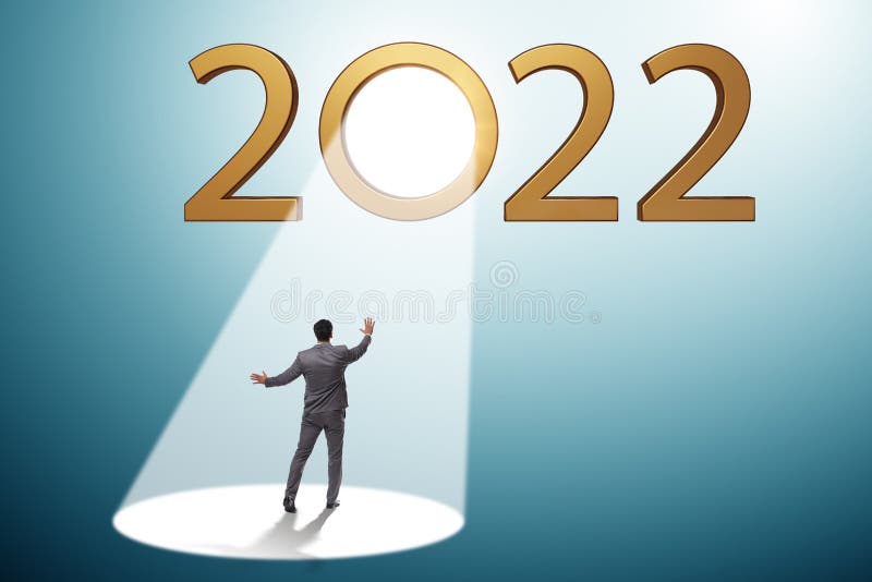 Concept of 2022 in the Spotlight Stock Image Image of planning