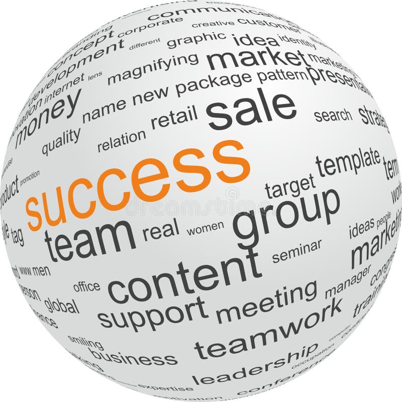 Concept succes in zaken stock illustratie Concept succes in zaken stock illustratie