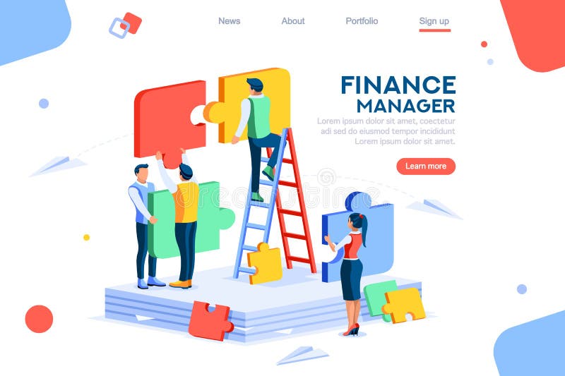 Concept Team Metaphor Puzzle Vector stock illustration Concept Team Metaphor Puzzle Vector stock illustration