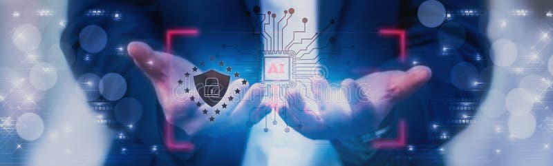 Concept threat,crime,cyber security technology lock privacy system personal network,scan password security control,businessman fingerprint scan biometric identity with artificial intelligence or ai. Shield artificial intelligence stock images, royalty-free photos and pictures