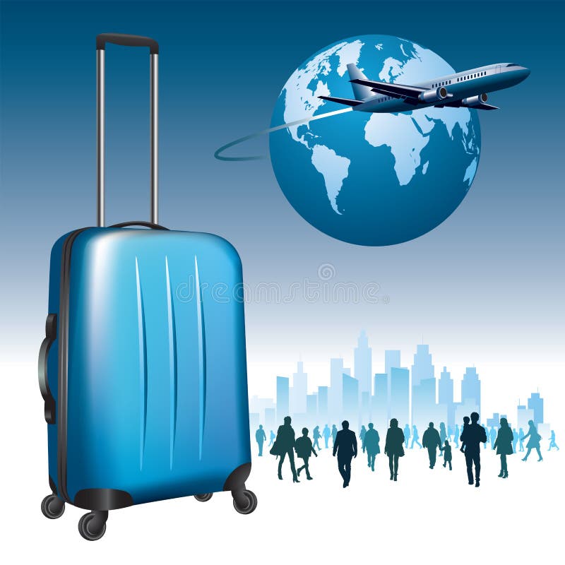 Concept of travel royalty free illustration