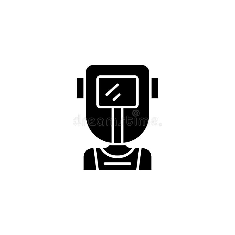 Concept van het lassers het zwarte pictogram Lassers vlak vectorsymbool, teken, illustratie royalty-vrije illustratie Concept van het lassers het zwarte pictogram Lassers vlak vectorsymbool, teken, illustratie royalty-vrije illustratie