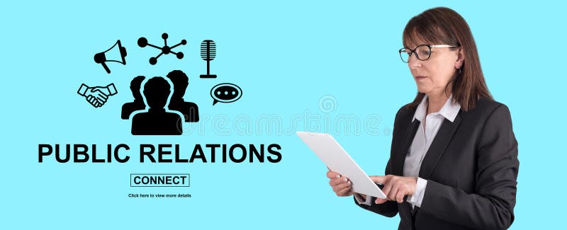 Concept van public relations royalty-vrije stock fotografie