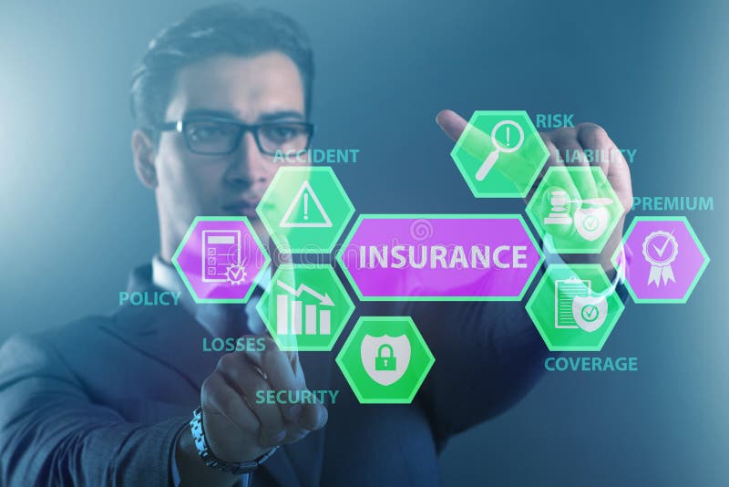 Concept of Various Types of Insurance Stock Photo Image of pressing