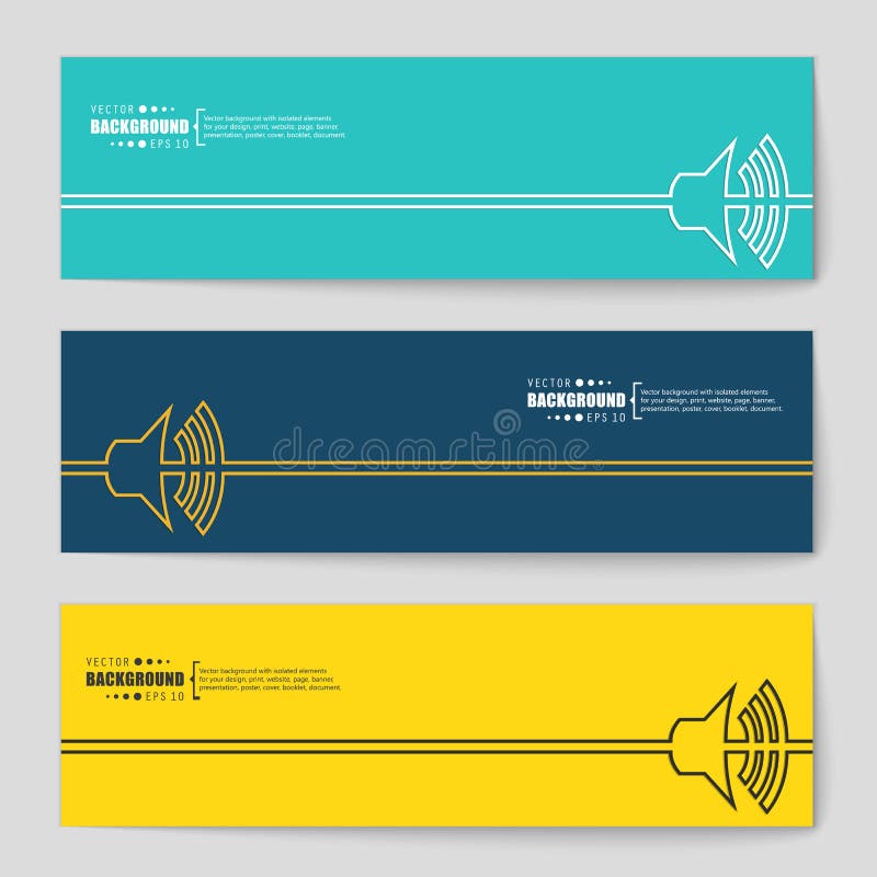 Concept Vector Banner Background Stock Vector - Illustration of play