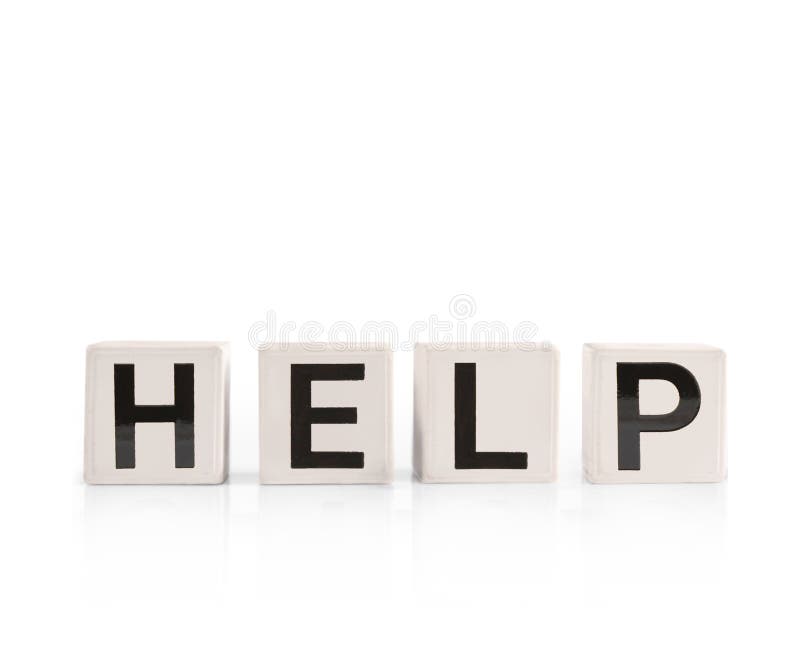 Concept word forming box stock image