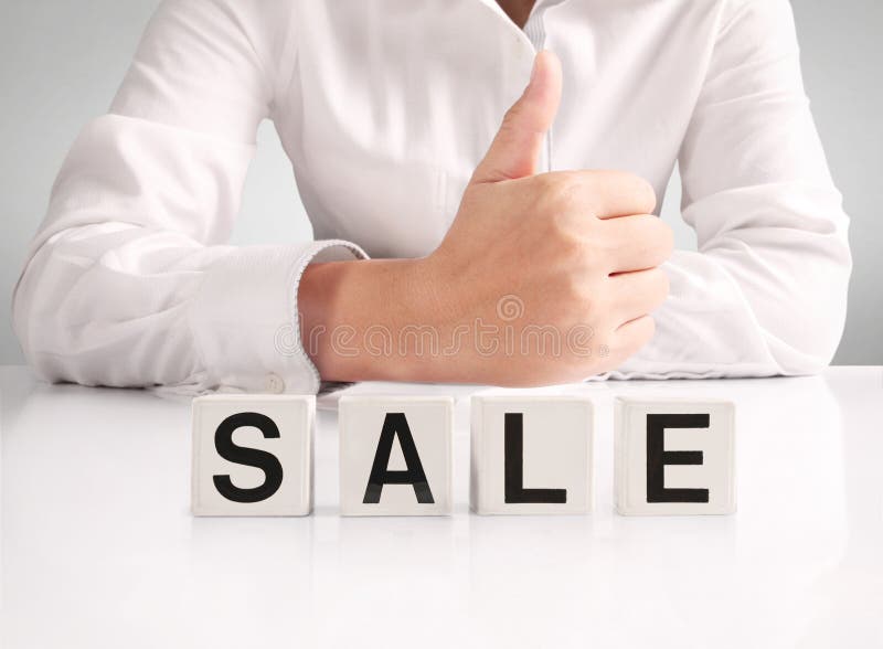 Concept word forming box in hand stock images