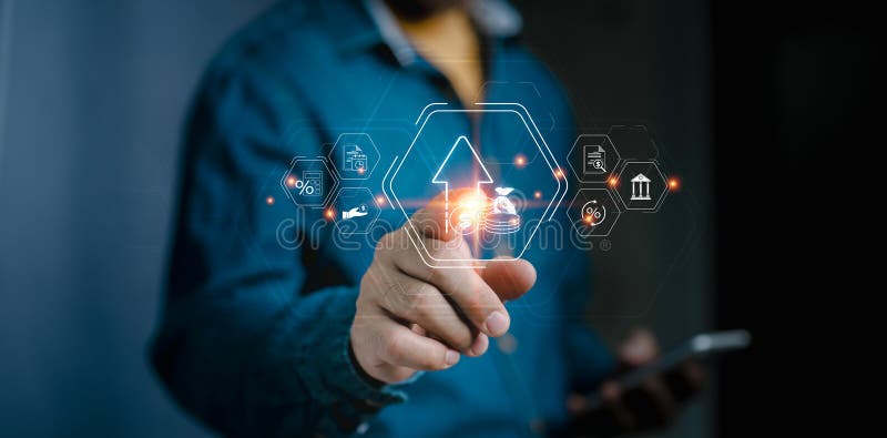 Concept of work safety. Entrepreneurs, surrounded by safety first, safeguards, health, laws, and insurance, are the epitome of stock photography