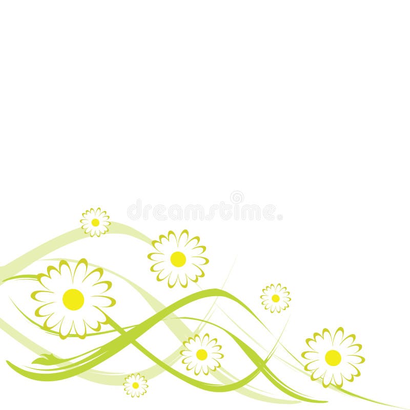 Conception abstraite florale illustration libre de droits