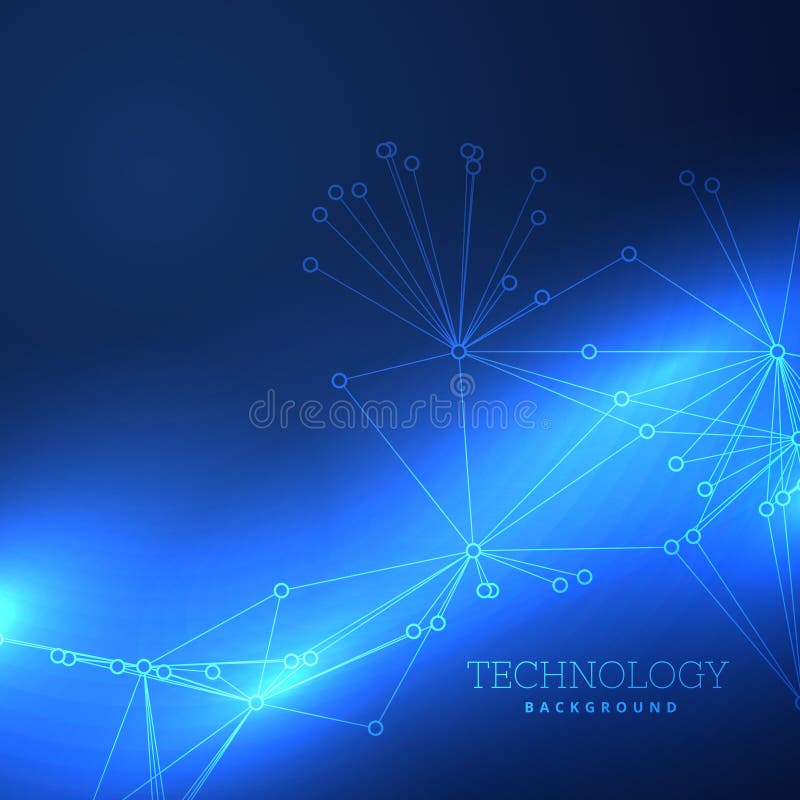 Conception bleue de fond de technologie illustration libre de droits Conception bleue de fond de technologie illustration libre de droits