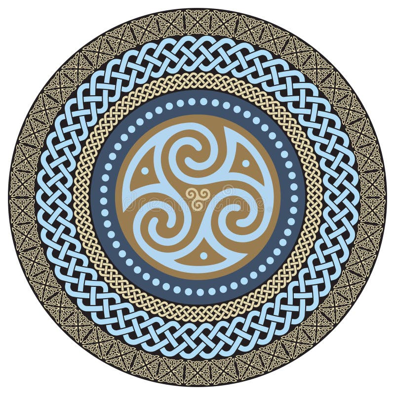 Conception celtique ronde Mandala magique celtique antique