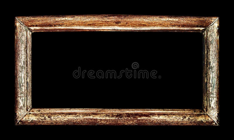 Conception classique de cadre de vintage en bois d'isolement au-dessus du noir photos stock Conception classique de cadre de vintage en bois d'isolement au-dessus du noir photos stock