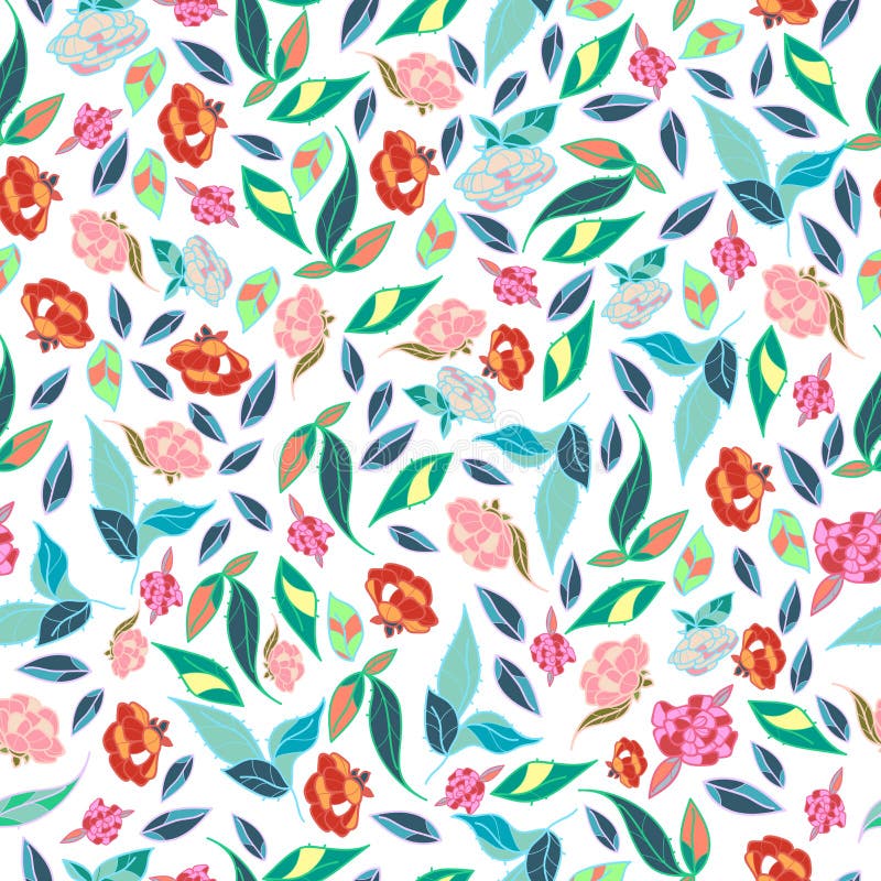 Conception classique de rétros fleurs tirées par la main de style belles avec le vecteur sans couture de modèle de fond lumineux illustration de vecteur Conception classique de rétros fleurs tirées par la main de style belles avec le vecteur sans couture de modèle de fond lumineux illustration de vecteur
