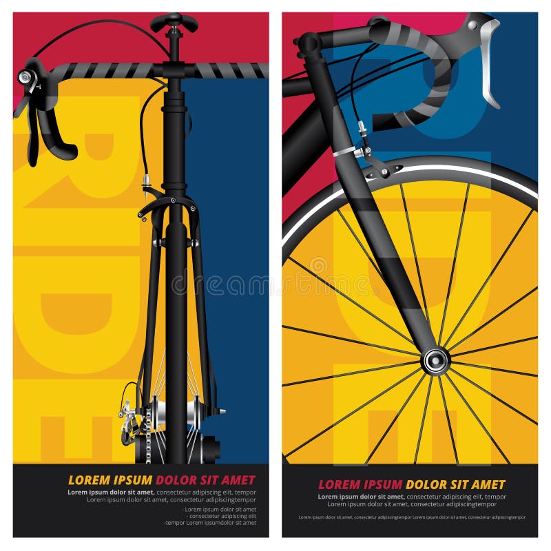Conception d'affiche de bicyclette illustration de vecteur Conception d'affiche de bicyclette illustration de vecteur