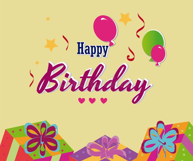 Conception d'anniversaire illustration libre de droits Conception d'anniversaire illustration libre de droits