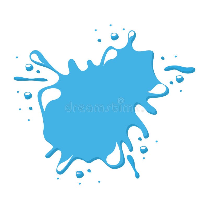 Conception d'icône d'isolement par tache bleue de peinture illustration stock