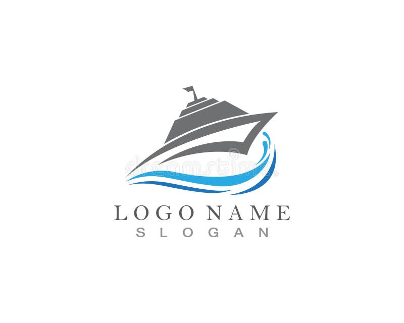 Conception d'icône de vecteur de Logo Template de bateau de croisière illustration libre de droits Conception d'icône de vecteur de Logo Template de bateau de croisière illustration libre de droits