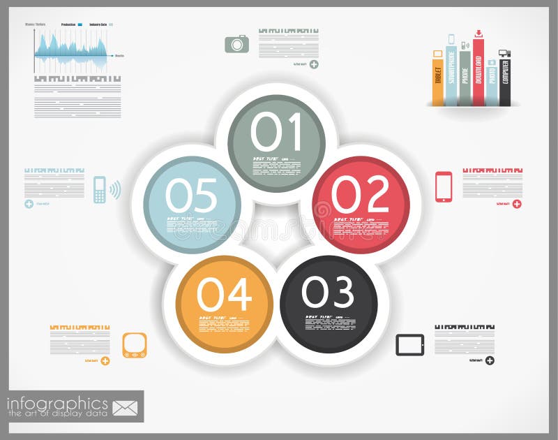 Conception d'Infographic pour le rang de produit illustration de vecteur Conception d'Infographic pour le rang de produit illustration de vecteur