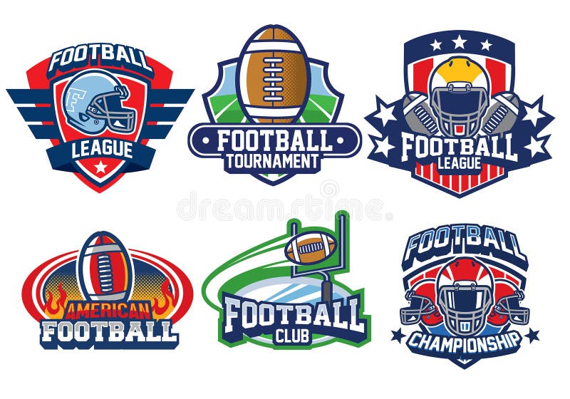 Conception d'insigne de football américain illustration libre de droits Conception d'insigne de football américain illustration libre de droits