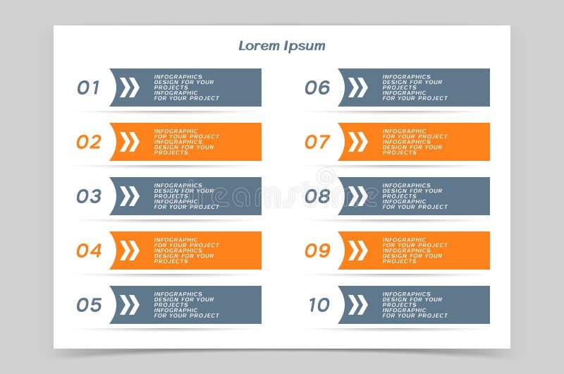 Conception de banni?re de table ou de Web d'Infographic avec des ?tapes num?rot?es illustration libre de droits Conception de banni?re de table ou de Web d'Infographic avec des ?tapes num?rot?es illustration libre de droits