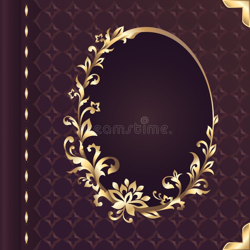 Conception de cache de livre avec la trame fleurie florale décorative illustration libre de droits Conception de cache de livre avec la trame fleurie florale décorative illustration libre de droits