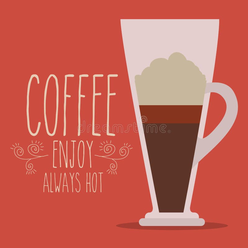 Conception de café illustration libre de droits Conception de café illustration libre de droits