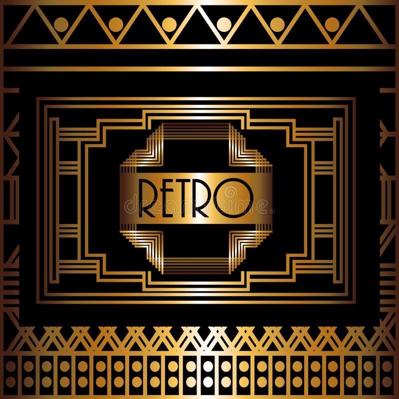 Conception de Gatsby illustration stock Conception de Gatsby illustration stock