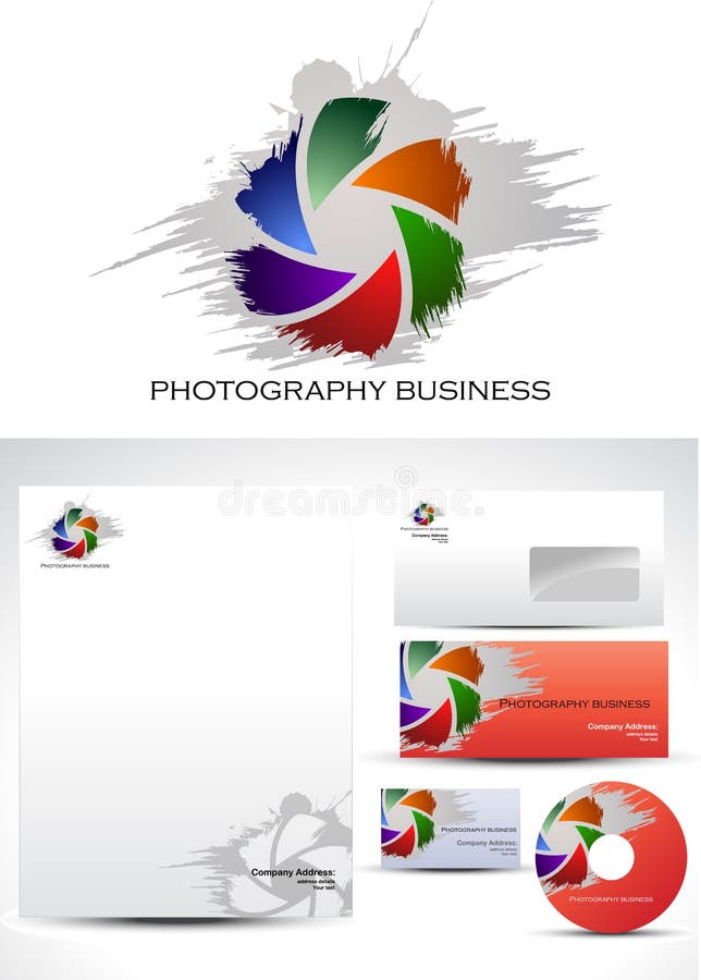 Conception de logo de descripteur de photographie illustration libre de droits Conception de logo de descripteur de photographie illustration libre de droits