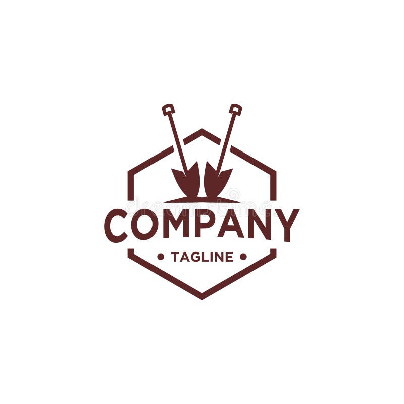 Conception de logo de pelle ou de pelle illustration libre de droits Conception de logo de pelle ou de pelle illustration libre de droits