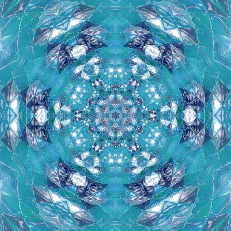 Conception de Mandala Kaleidoscopic de ciel bleu de paix illustration de vecteur Conception de Mandala Kaleidoscopic de ciel bleu de paix illustration de vecteur