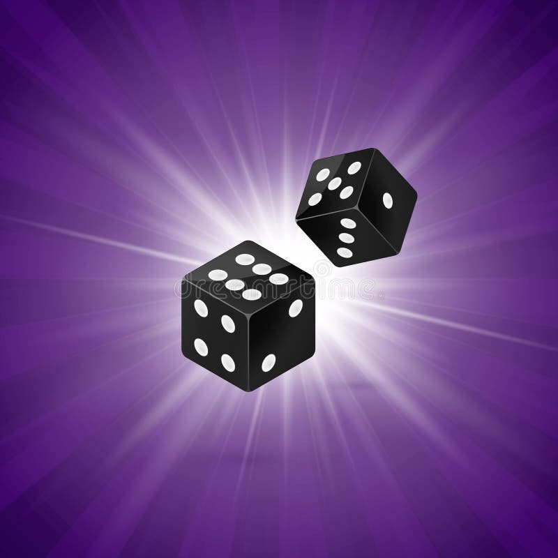 Conception de matrices d'isolement sur le rétro fond pourpre Concept de jeu de calibre de casino de deux matrices Gagnant parié d illustration de vecteur Conception de matrices d'isolement sur le rétro fond pourpre Concept de jeu de calibre de casino de deux matrices Gagnant parié d illustration de vecteur