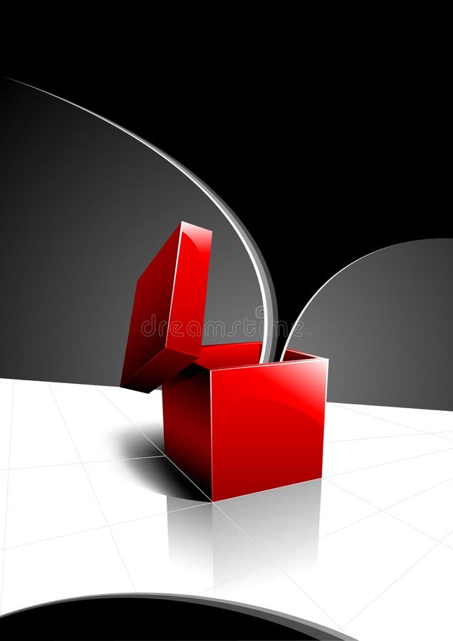 Conception de vecteur avec un cadre rouge ouvert illustration stock Conception de vecteur avec un cadre rouge ouvert illustration stock