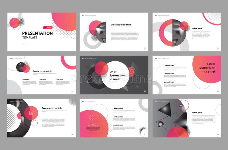 Conception et utilisation de calibre de mise en page de présentation d'affaires pour la brochure, le livre, la magazine, le rappo illustration stock