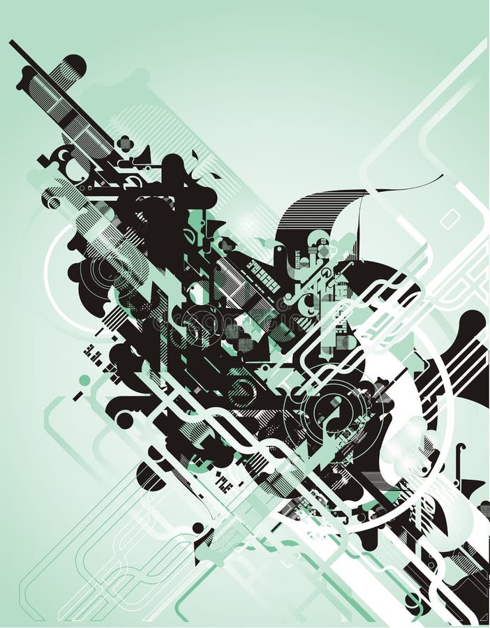 Conception futuriste abstraite de vecteur illustration stock Conception futuriste abstraite de vecteur illustration stock