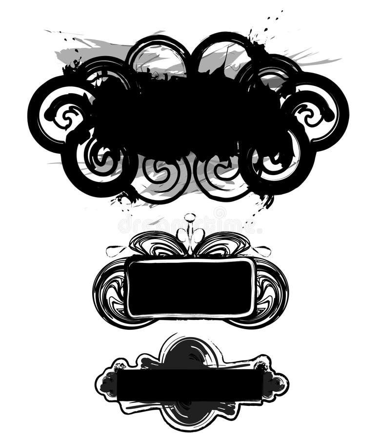 Conception grunge ornementale illustration libre de droits Conception grunge ornementale illustration libre de droits