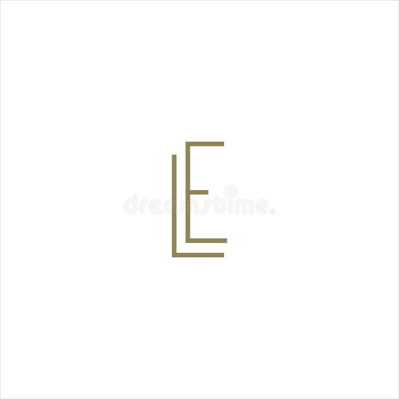 Conception initiale du logo vectoriel de la lettre el ou le logo