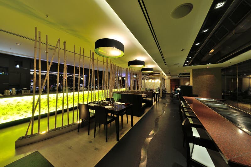 Conception intérieure de restaurant photos libres de droits Conception intérieure de restaurant photos libres de droits
