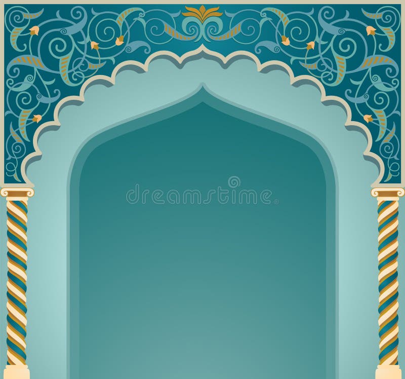 Conception islamique de voûte illustration stock Conception islamique de voûte illustration stock