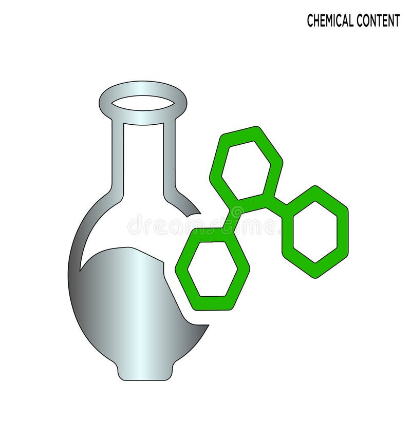 Conception satisfaite chimique de symbole de concept d'icône avec le fond blanc Conception satisfaite chimique de symbole de concept d'icône avec le fond blanc