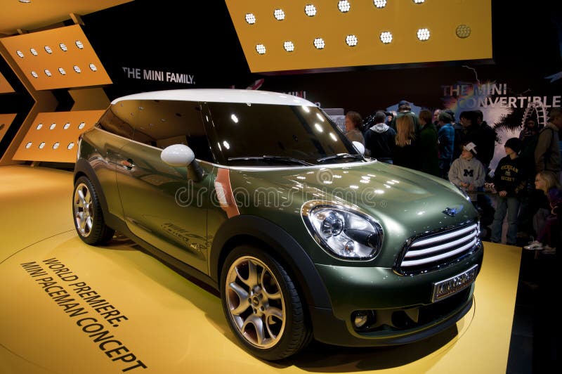 Concepto 2011 del Paceman de Mini Cooper en el NAIAS imágenes de archivo libres de regalías Concepto 2011 del Paceman de Mini Cooper en el NAIAS imágenes de archivo libres de regalías