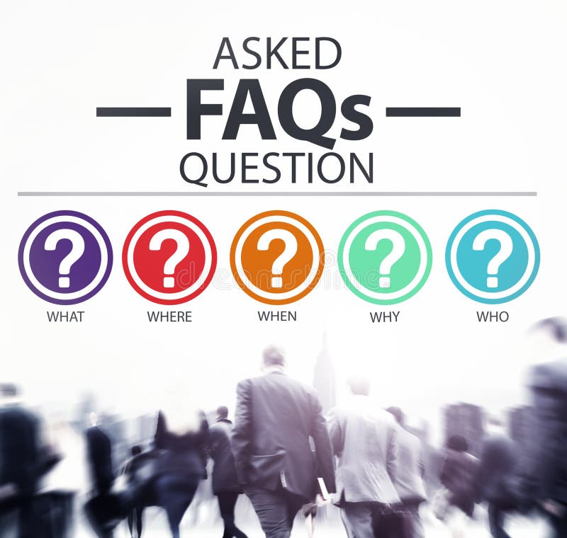 Concepto con frecuencia pedido de los problemas del FAQ de las preguntas fotos de archivo Concepto con frecuencia pedido de los problemas del FAQ de las preguntas fotos de archivo