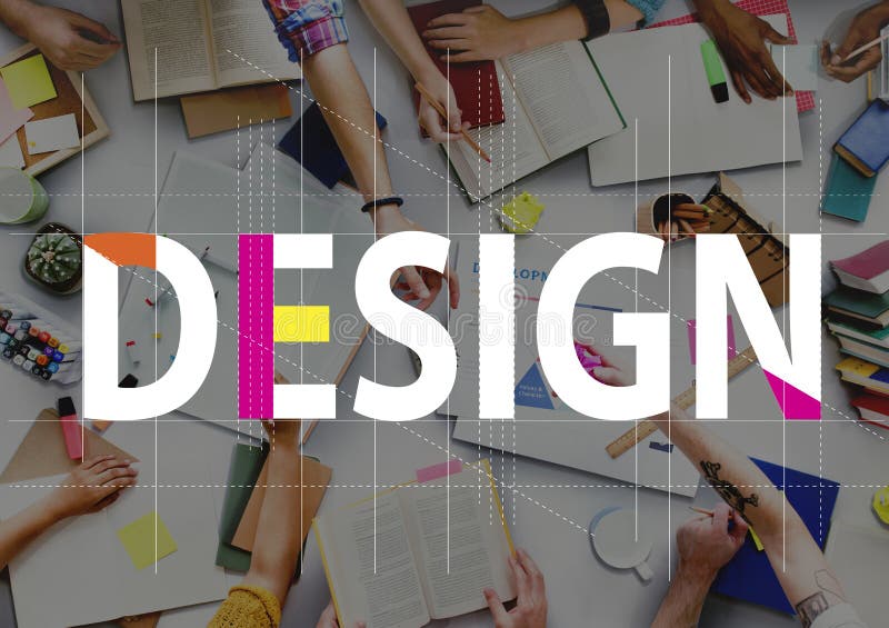 Concepto creativo del gráfico de la gente de las ideas del diseño fotografía de archivo